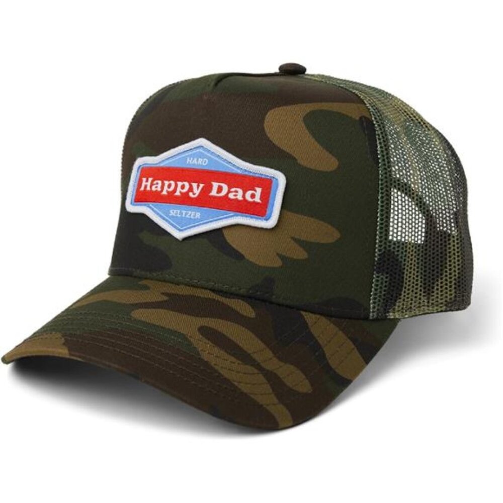 Happy Dad Hats for Men and Women, Available in Trucker Hat, 6 Panel Snapback